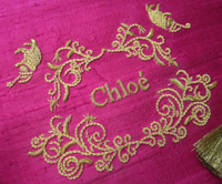 livre-d-or-de-bapteme personnalise couverture brodée d'initiales sur mesure