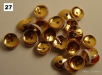 Paillettes dorées pour broderie